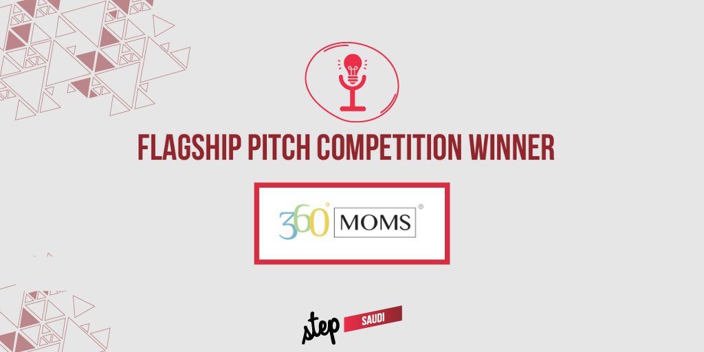stepriyadh's tweet photo. Congratulations @360Moms for winning the #StepSaudi2020 Flagship Pitch Competition 🏆
Special thanks to our guest judges Ned Jaroudi of @awscloud, Mosab Azizi, of @TheSpaceKSA | @BadiaVentures and Basil Moftah of @GlobalVC_MENA. https://t.co/BmETmqUtAE