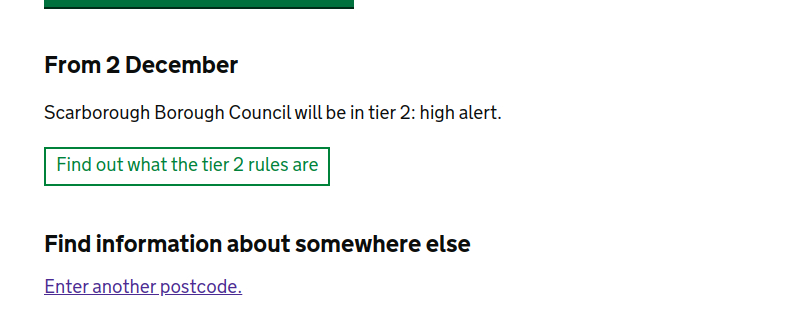 CarlGavaghan's tweet photo. BREAKING: Scarborough is in Tier 2 https://t.co/WQeDsu5scd