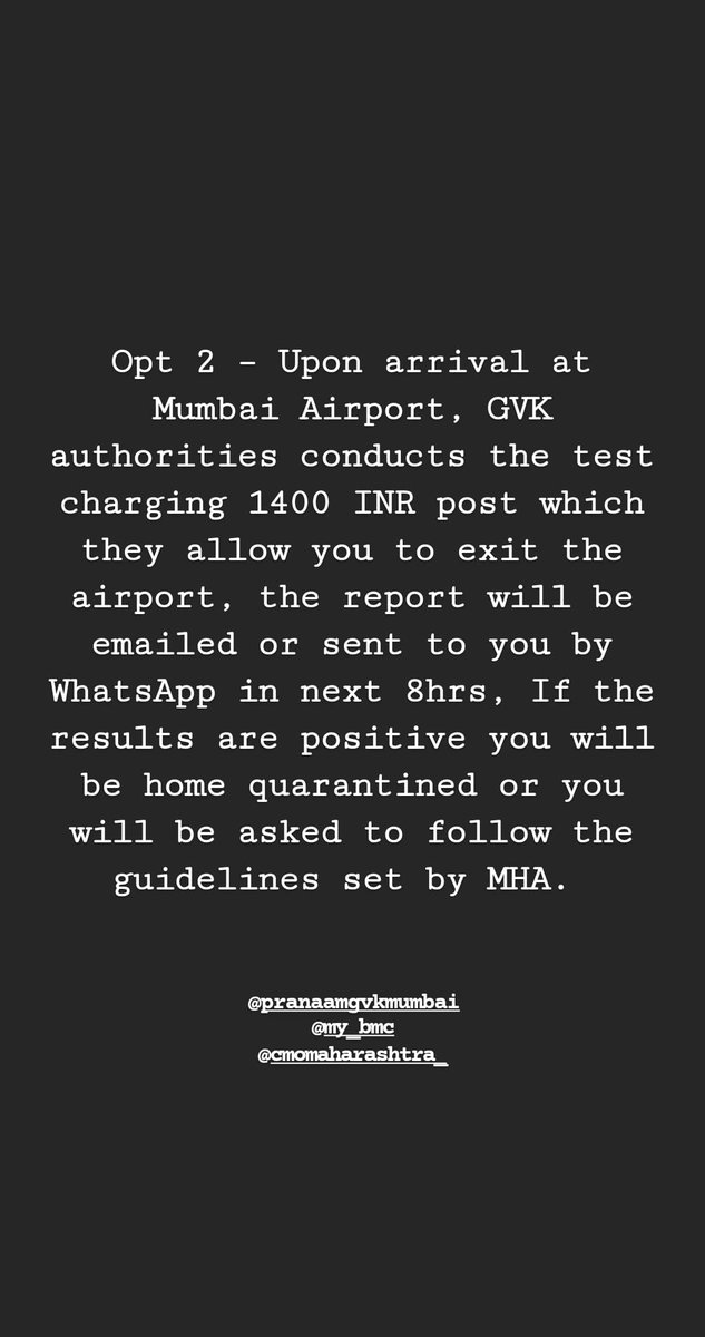 Whoever wish to travel in Maharashtra from selected states 
<a href="/UdaipurPolice/">Udaipur Police</a> <a href="/mybmc/">माझी Mumbai, आपली BMC</a> <a href="/CMOMaharashtra/">CMO Maharashtra</a> <a href="/AAI_Official/">Airports Authority of India</a>

#Mumbaiairport #covidtravel #Maharashtra
#covidrules