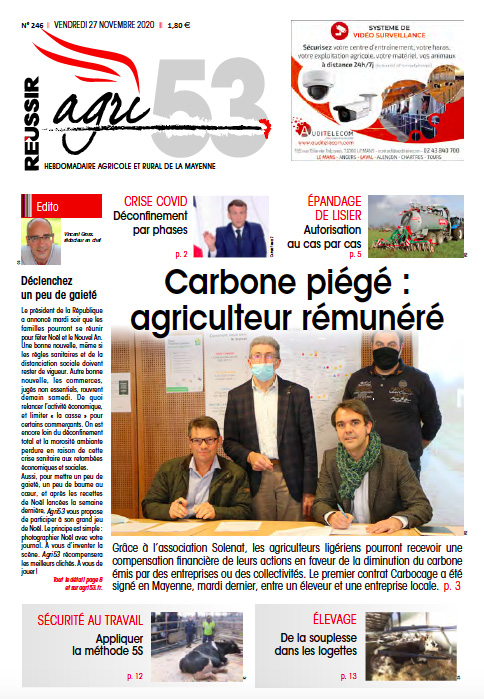 Agri_53's tweet photo. Demain dans @Agri_53 : @Solenat_ : 1re signature #carbocage #haies #bocage @lamayenne @MBPack_fr @fdsea53 @JEUNESAGRI53 @ChambagriPdL . Epandage de #lisier : au cas par cas @Prefet53. #Energie #renouvelable : #méthanisation et #trackers avec #Enra53. Prairies de qualité @gnis https://t.co/h6iS8BgR9F