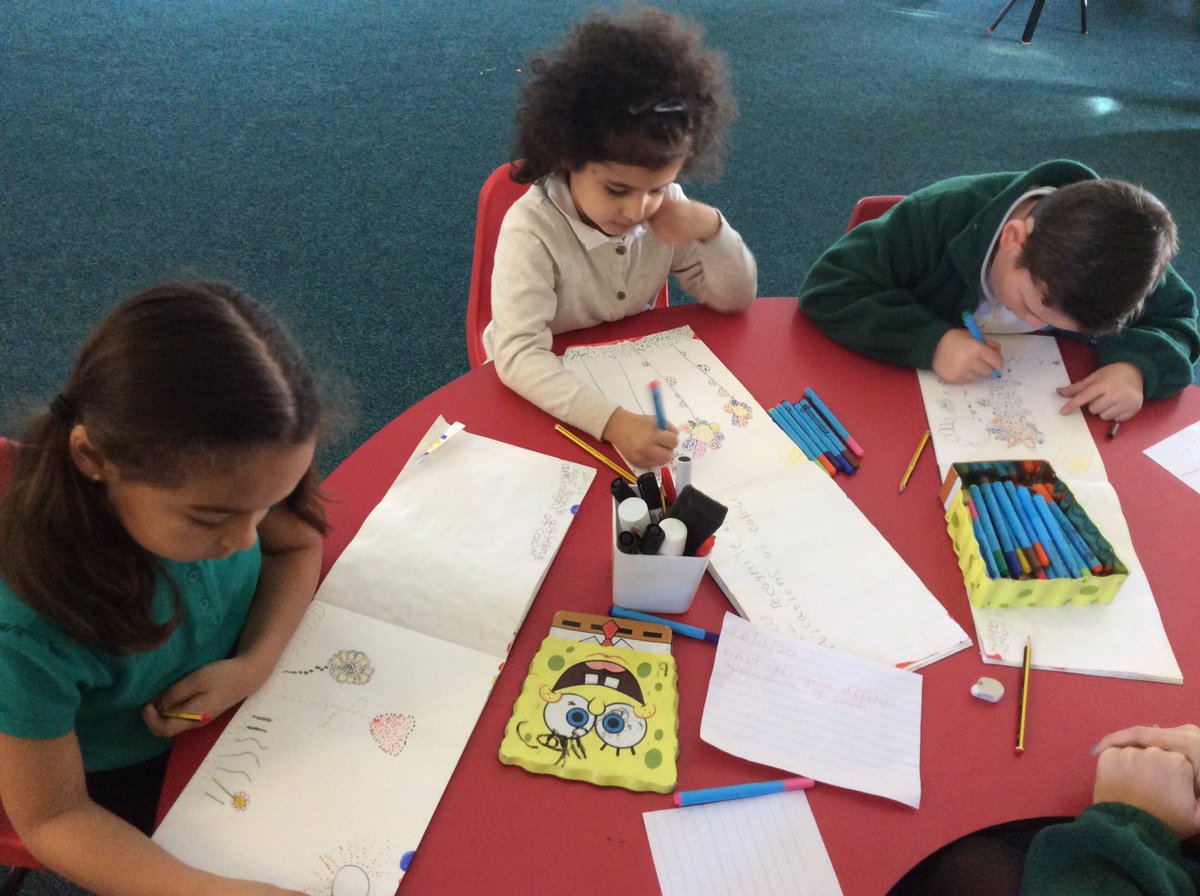 Springwood_Prm's tweet photo. We are applying colour using different techniques, this week has been pointillism #springmonmouth #springarts https://t.co/1gGYacSzEd