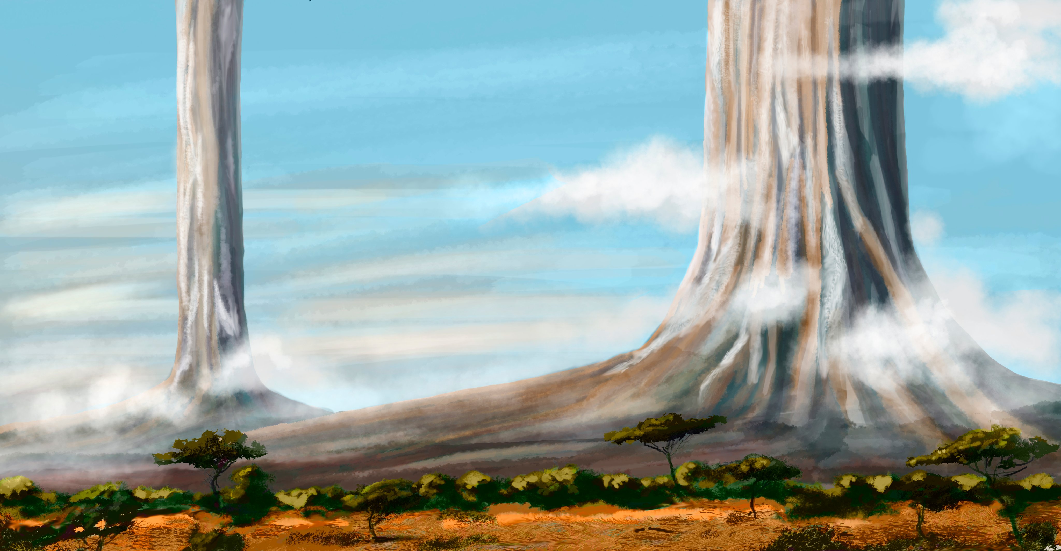 Giant ancient trees