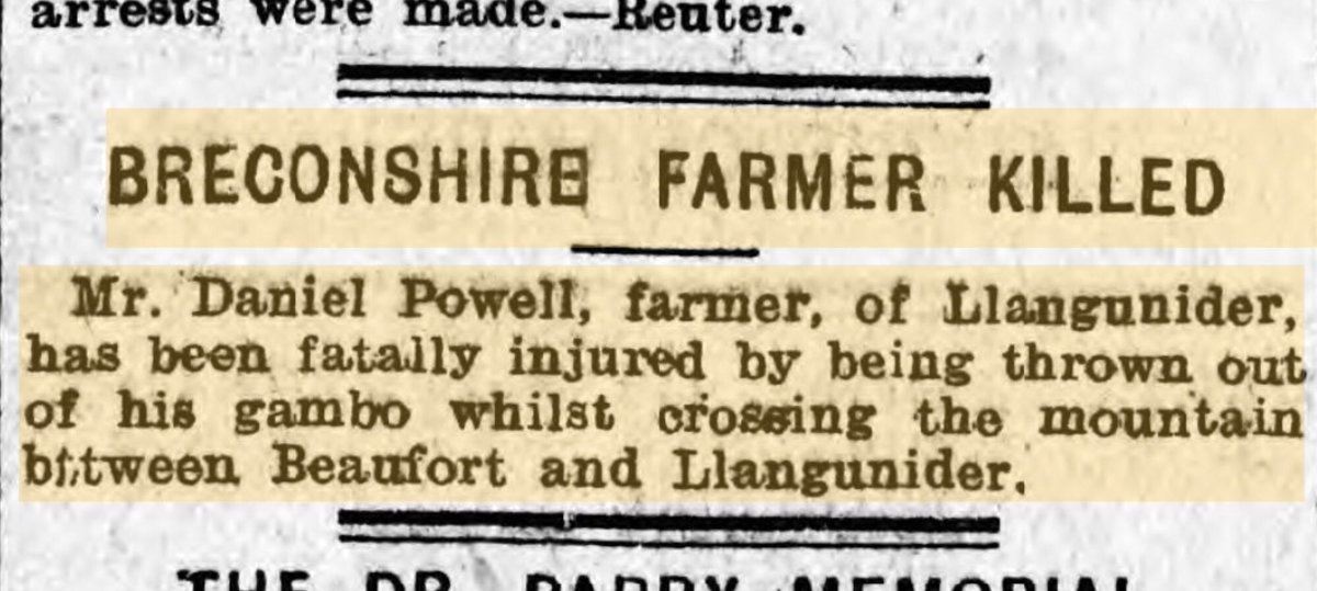 CathrynHawbrook's tweet photo. @hellohistoria I wonder how common this sort of accident was? This was my great great great uncle in 1903, six months before his daughter was born. https://t.co/kdwH1Kff9j