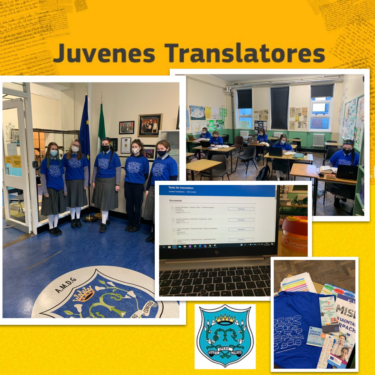 Well done to our 5 participants in this year’s #JuvenesTranslatores this morn, who translated from French & Spanish into English👏🏻👏🏻 🇫🇷 🇪🇸 Congrats for taking part & best of luck! @translatores @eurireland #languagesconnect #ManorHouseMFL #ManorHouseFrench #ManorHouseSpanish