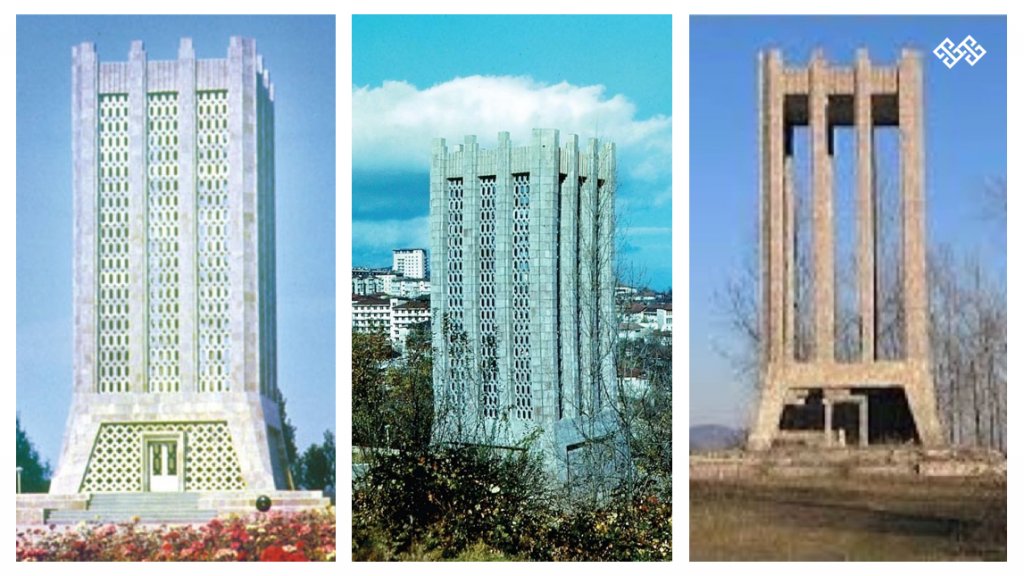 NargizZamanova's tweet photo. Military operations architectural monuments in #Shusha, such as the Yukhary and Ashaghy Govharagha mosques with their madrasahs, the mausoleum of Vagif, and the house of Natavan , have been destroyed, burnt and plundered. #DontBelieveArmenia #KarabakhisAzerbaijan https://t.co/jOxXdk4tvU