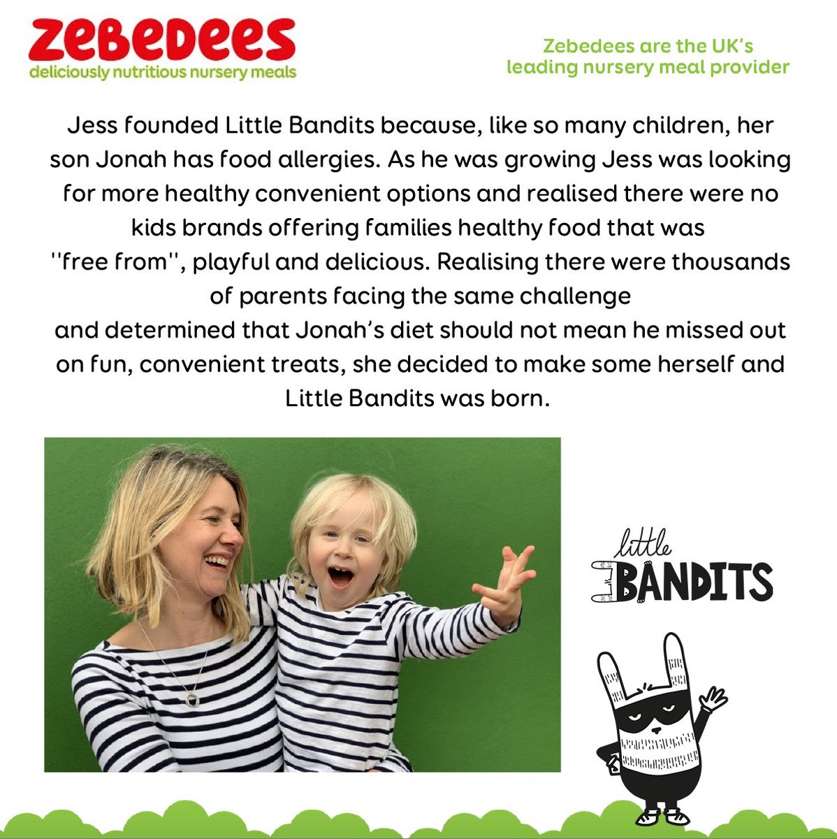 ZebedeesMeals's tweet photo. We are delighted to introduce Little Bandits!! Who are now providing us with their delicious low sugar coconut pots! These are free of all the 14 allergens, are low in sugar, and are fortified with vitamins and minerals such as calcium, iodine, b12 and vitamin D
#nurserycatering https://t.co/T93CyAM483