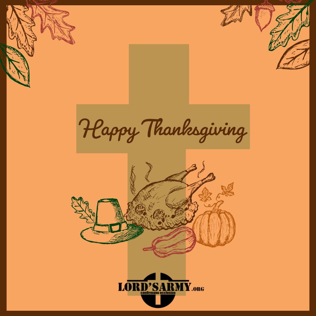 LordsArmy_org's tweet image. Happy Thanksgiving!

There is perhaps no more overtly Christian holiday than Thanksgiving! 

We talk all about it and it’s amazing story in this blog post: lordsarmy.org/post/thankful-…