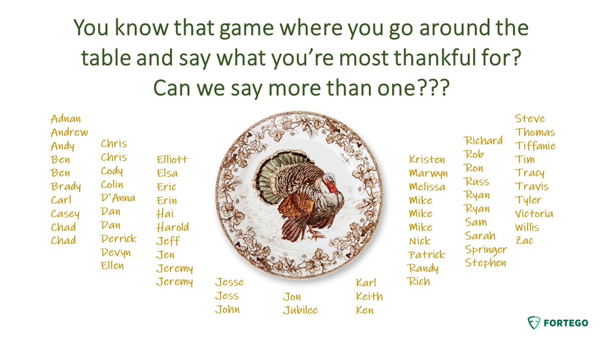 FortegoLLC's tweet image. From our Fortego Family to yours, Happy Thanksgiving.

#thanksgiving #cno #cyberanalysis #cyberengineering #cyberanalytics #vulnerabilityresearch #datascience #reverseengineering #softwaredeveloper