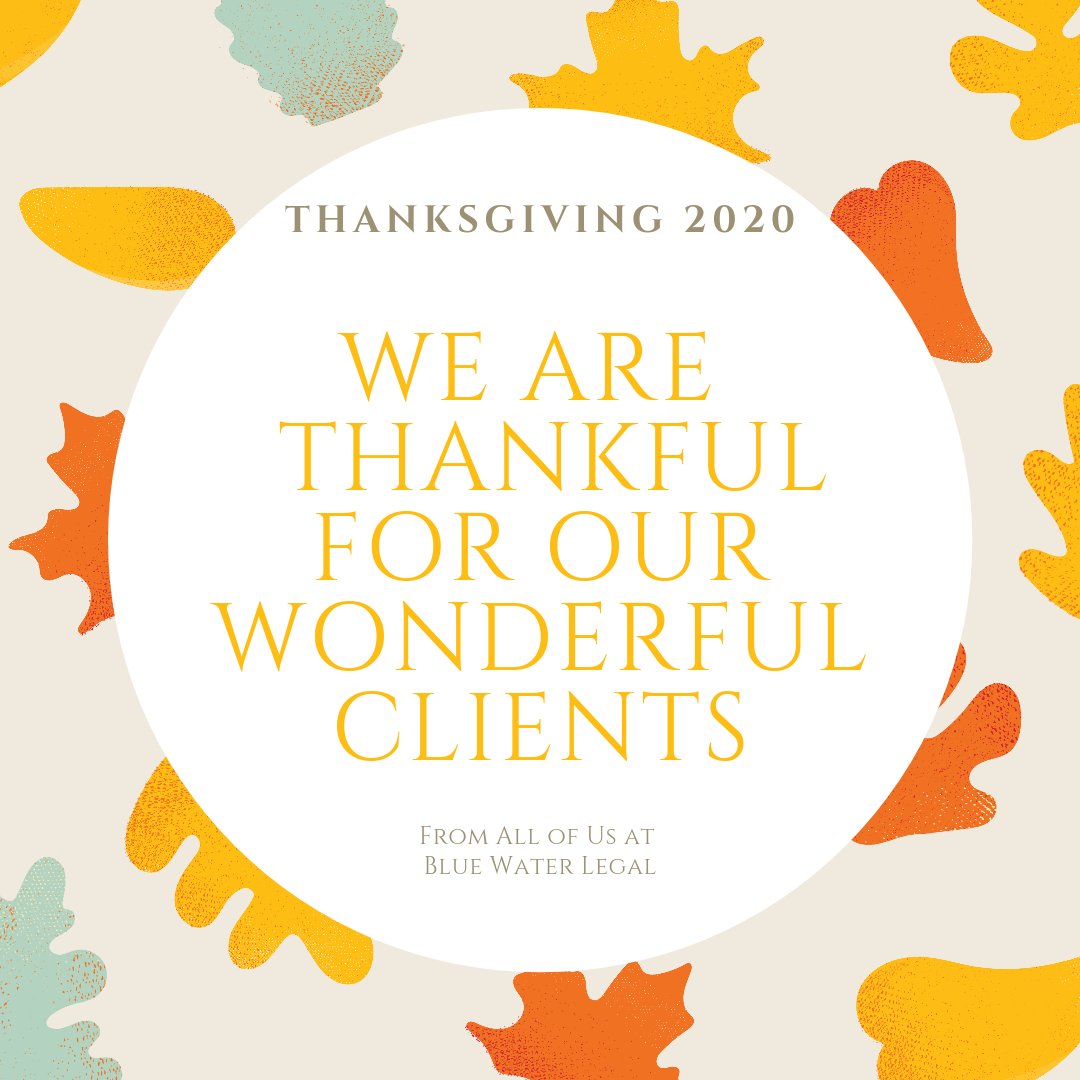 BlueWaterLegal's tweet image. Happy Thanksgiving!