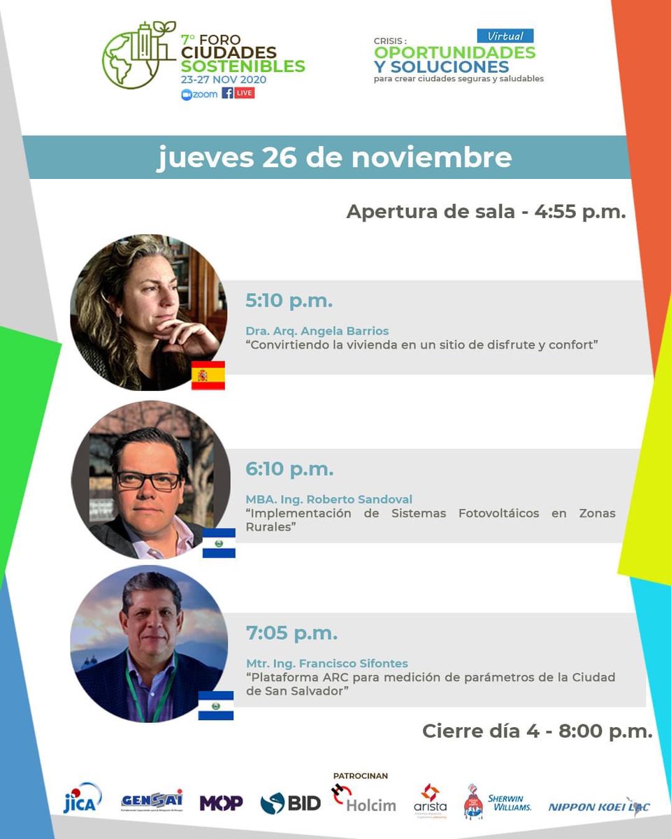 Te invitamos a que nos acompañes este día al 7^ Foro de ciudades Sostenibles