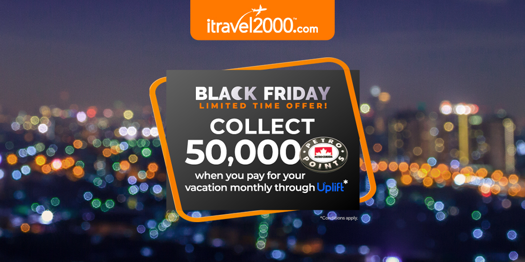 🔶  BLACK FRIDAY OFFER 🔶
Get 50,000 <a href="/PetroPoints/">Petro-Points</a> when you pay for your vacation through Uplift* ow.ly/UFQB50Cv2Vd

#BlackFriday #BlackFridaySale