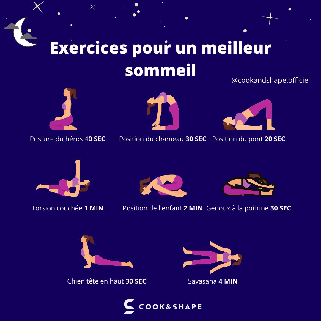 cook_and_shape's tweet photo. Du mal a vous endormir ? 😴💤#dormir #sommeil #fitness https://t.co/Fqgpu1gkze