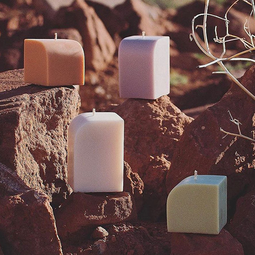 Like little all-natural, paraffin-free sculptures 🌙🔶🟫🟣 The easiest, prettiest gift you’ll ever give by @btweenspaces 〰️ now available at renegadecraft.com/shop or via our link in bio!!! 🥳