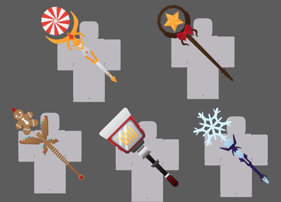 Hey! What's up? I've just released 5 new holiday themed staves to the UGC Catalog! Let me know what you think, thanks for your support! #UGC #RobloxUGC  roblox.com/catalog?Catego…