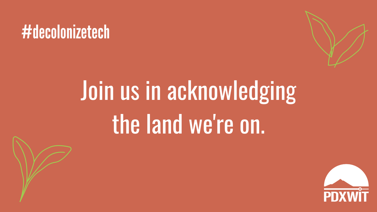 PDXWiIT's tweet image. Join us in acknowledging the land we&apos;re on and consider supporting these incredible organizations via @giveguide today: @NativeArtsCultr @NAYAFam @NativeChildren

#decolonizetech