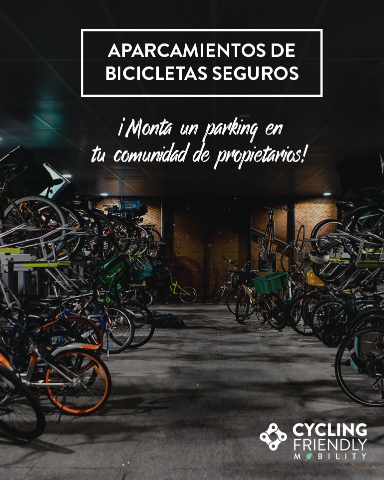 ¿Estás pensando en crear un aparcamiento para #bicicletas en tu comunidad de propietarios? ¡Ponte en contacto con nosotros!
¿Pedaleamos juntos contra el cambio climático? #WeRideAgainstClimateChange 🚴♂️🌱 https://t.co/ie3ZtfEwUK