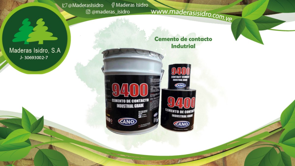 MaderasIsidro's tweet photo. Disponemos de cemento de contacto 94000 industrial canon, en sus tres presentaciones cuñete, galon y 1/4.
-                                                                                  
Tlf:  02125783855/ Whatsapp 04123277293 https://t.co/Q5mcs6aDrr