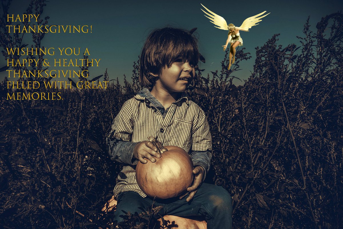 Happy #Thanksgiving ! ♥️  
~Let's be #Thankful for all the wonderful things in our lives, for our health and for being given the opportunity everyday to make the world a better place.🌍
~And I wish that all #children on this planet can have a warm meal today &amp; every day!