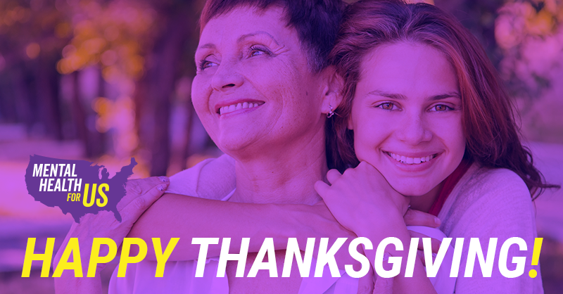 We're wishing everyone a safe, healthy, and happy #Thanksgiving!  🦃 This year, we're especially thankful for all of our coalition members and advocates working to bring the changes we need to America’s #mentalhealth system. #MentalHealthforUS