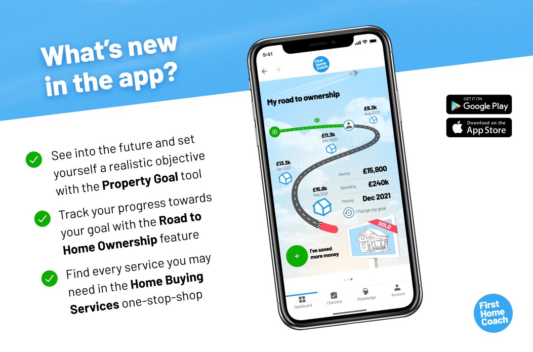 FirstHomeCoach1's tweet photo. The latest version of FirstHomeCoach has arrived 🎊 and it comes with a whole host of new features! 🙌
​⁣
Give it a go today 👉 https://t.co/QonyYaw6mU 👀🏡
​
​#FirstTimeBuyers #HomeBuyingApp #FirstHomeCoach https://t.co/raB4KW9e1U