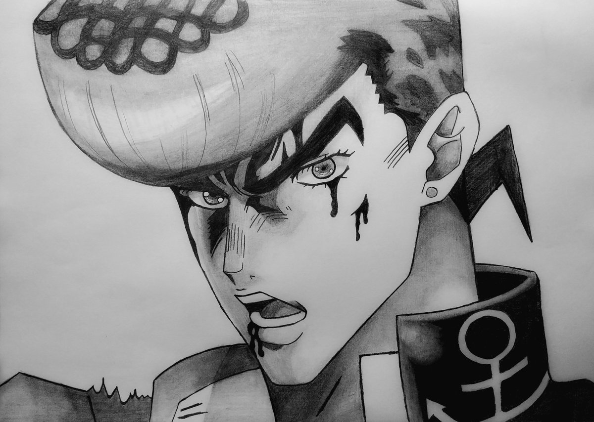 Keepsart's tweet photo. This is my latest drawing, #higashikatajosuke from #jojosbizarreadventure #part4. If you like it, make sure to check my instagram, link in bio.
Hope you like it! 
#drawing #jojo_anime #AnimeArt #mangaart https://t.co/4FUaTUWiDh