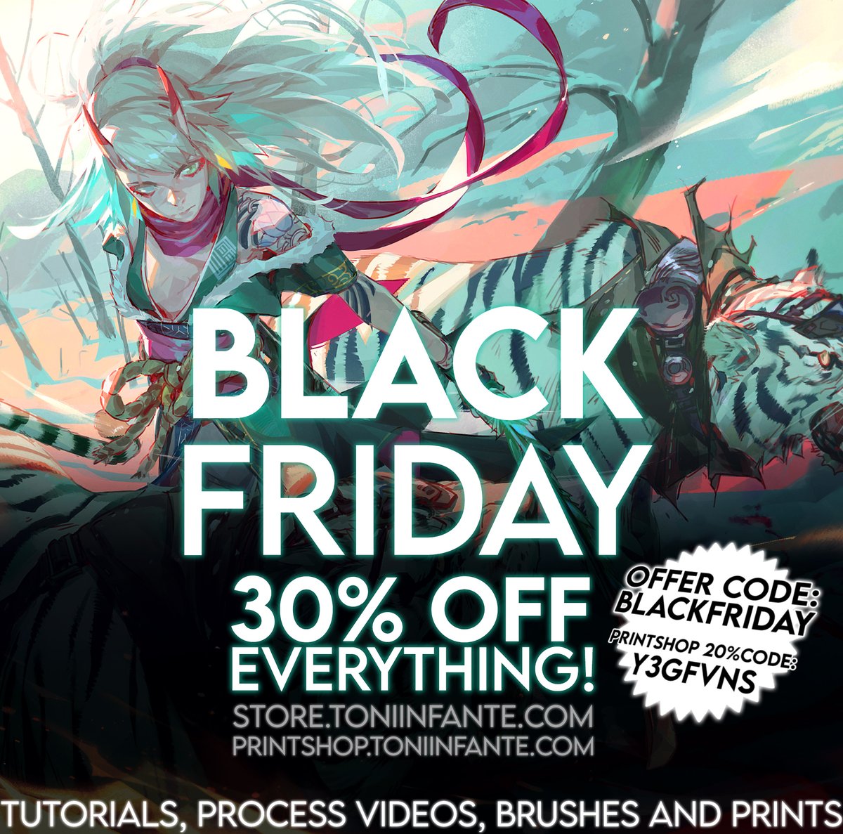 In the ArtStyle Bundle I try to explain my journey developing mine, sharing some tips to hopefully, help you developing your own voice. ?✨
30% OFF using this code! : BLACKFRIDAY 