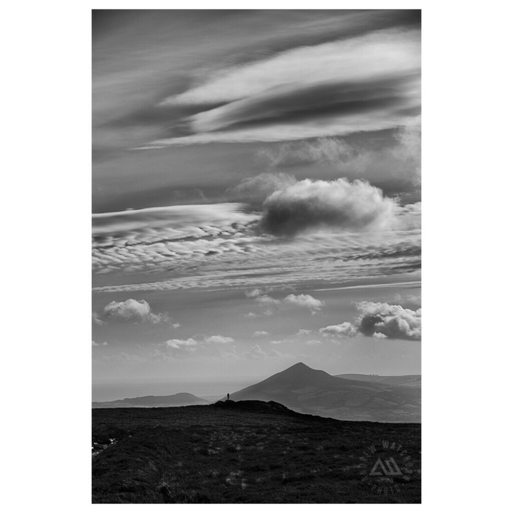 AWatchornPhoto's tweet photo. Man &amp; Mountain
.
Lone silhouette looks towards the Sugarloaf Mountain in County Wicklow, Ireland.
. https://t.co/fTlQG1fSrM https://t.co/1ApjBBwNLj