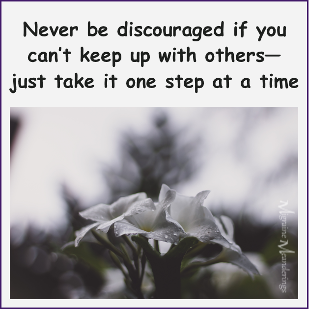 One migraine at a time, one day at a time!

#migraineawareness #migraine #chronicmigraine #hopeformigraine #migrainemeanderings #chronicpain #migrainehelp