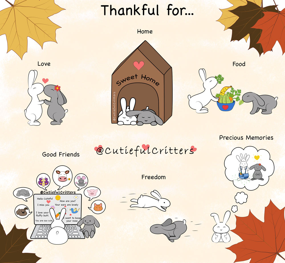 🍂Even if our hearts are heavy and there are many bad things going on in the world, there are still many things that we can be thankful for. 💗 It's good to remember all of those important things that make our lives better. 🥰

#Thanksgiving #blessed #thankfulforlove #LoveIsMagic