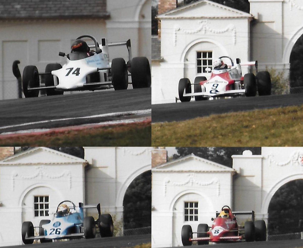 alan_auto19's tweet photo. In the mid 80's the #Reynard #86SF was a popular racing car in the British #FF2000 Championship. Seen here are #BertrandGachot, @markblundellf1 and Matthew Johnson in #86SF and Dave Coyne driving a #Swift #DB3.
@HoFF1600 @ERL__Official @Oulton_Park @MBMotorsport_ #LodgeCorner https://t.co/r91LNmILb6