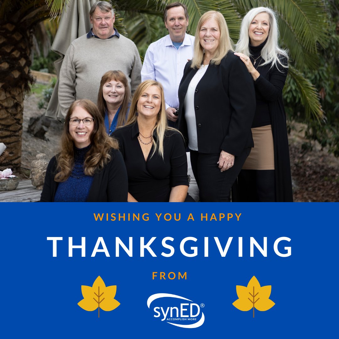 We wish you the happiest Thanksgiving, from the synED family to yours! 🦃🍁 

#HappyThanksgiving