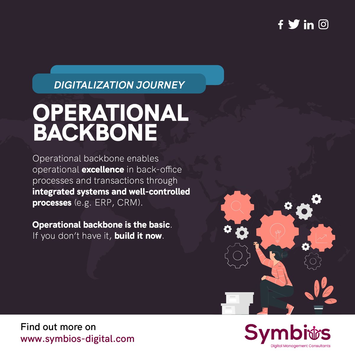 SymbiosDigital's tweet photo. Harvesting the fruits of #digitalization doesn't come without investing in planting infrastructure. #OperationalBackbone is this system. Help us assess your needs, and support your digital transformation journey.
https://t.co/rDuofsOmDd https://t.co/4qBkU42q8C