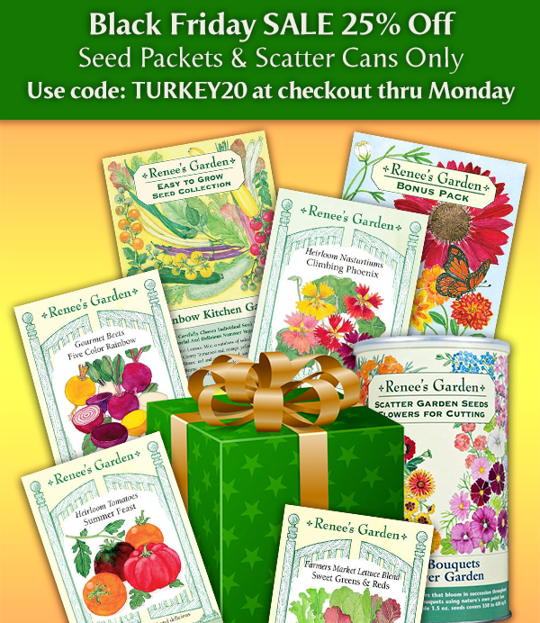 Black Friday thru Cyber Monday SALE 25% Off - mailchi.mp/reneesgarden/b…