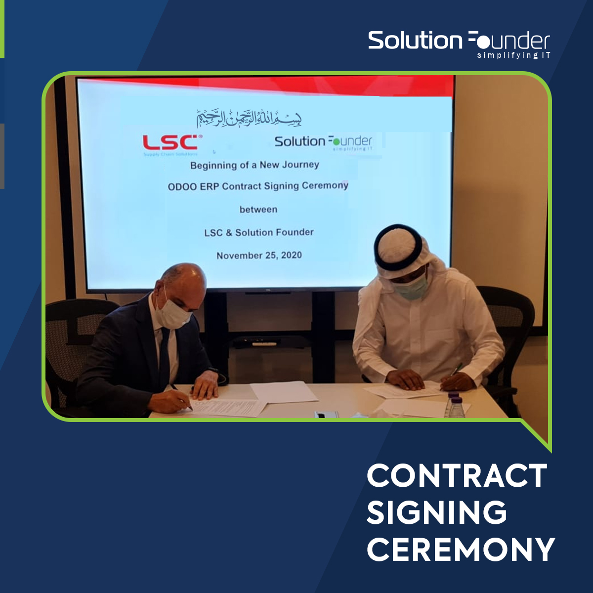 Our experience in #Transportation &amp; #Logistics Industry is  recognized by another leading  Logistics company of Saudi Arabia as  LSC Warehousing and Logistics Services Co. has selected Solution Founder for #Odoo ERP Implementation.
