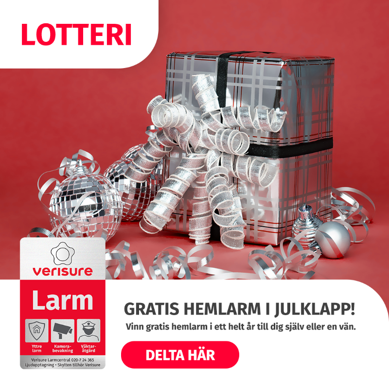 verisuresverige's tweet photo. Delta i vårt lotteri och bli larmtestare med gratis hemlarm i ett år. Ge bort vinsten till någon du tycker om eller trygga ditt eget hem. Villkor vid formulär.