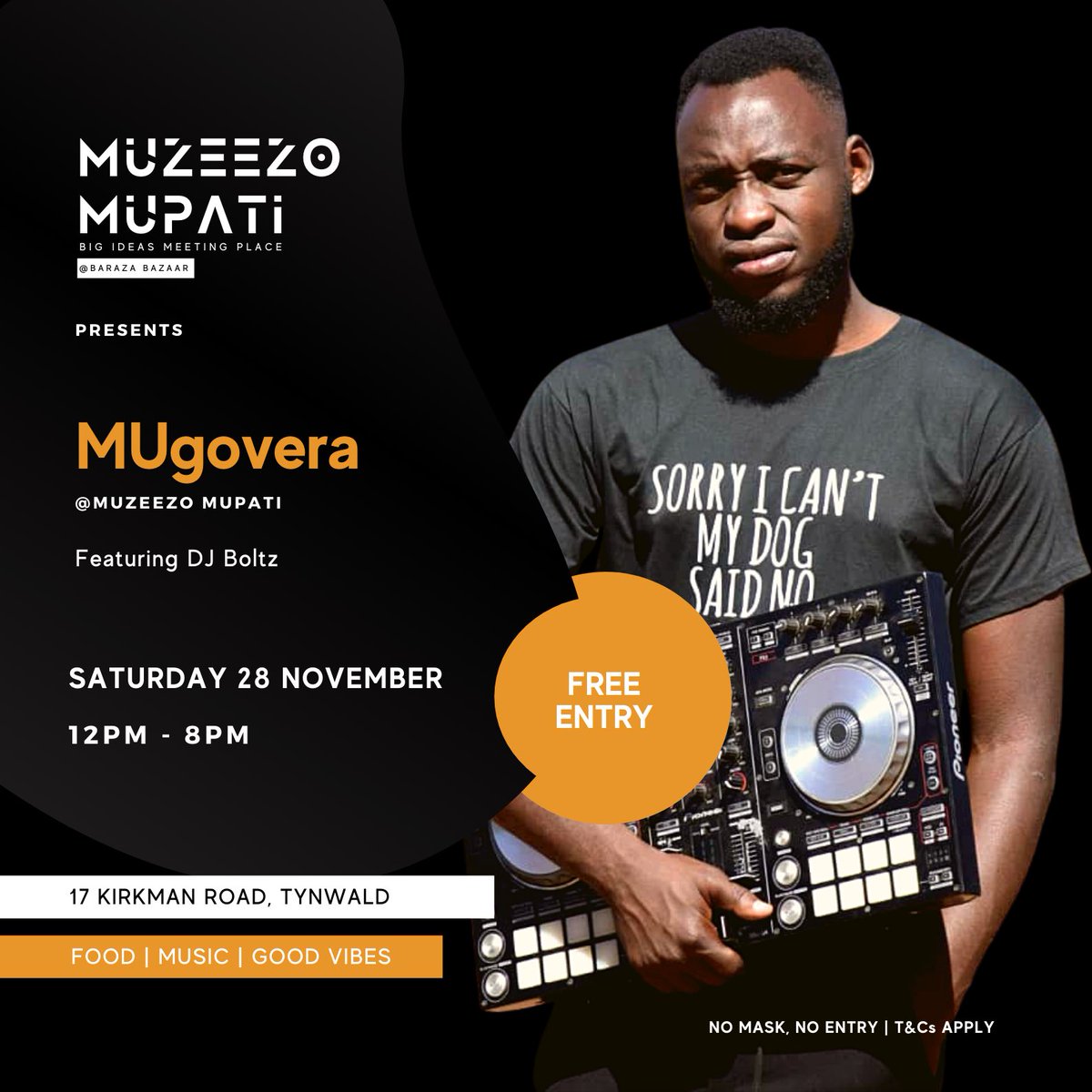 muzeezomupati's tweet photo. 🔊🔊 We’re at it again this Saturday #MUgovera, running alongside the #Harvest, a photo exhibition led by @imtheunspoken. We invite you to spend the day with us and experience the best of both worlds #poetryphotoexhibition #music #bigideas
Featuring @dj_boltz_zim @djscar_zim 🔥 https://t.co/zrVKvFR9t0