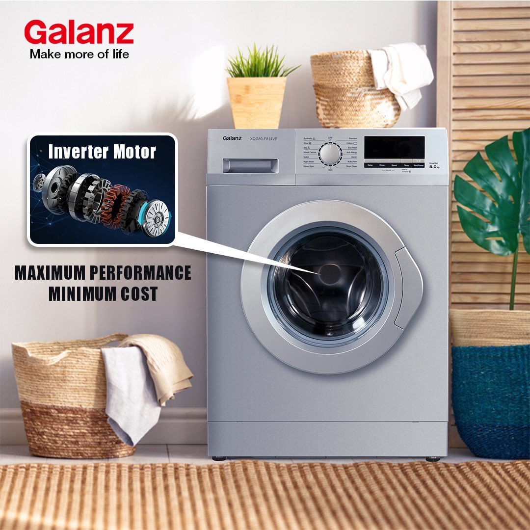 Galanz_India's tweet photo. Galanz 8kg Fully Automatic Front-load Washing Machine comes with an inverter motor which not only offers energy-efficient performance but also operates with low noise, making it an ideal addition to your home.
To know more, click https://t.co/EnL1jkzjw1
 
#Galanz #MakeMoreOfLife https://t.co/4lqiliL685