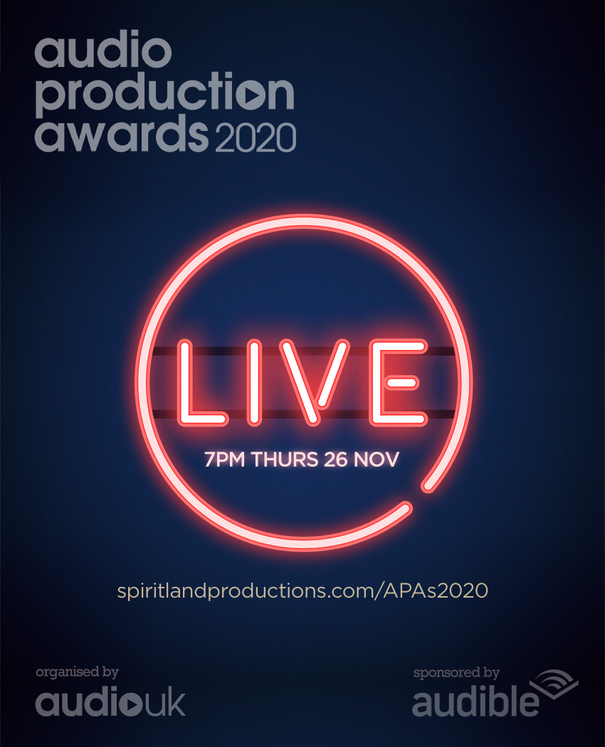 WeAreAudioUK's tweet photo. Tonight...

In only a few hour's time...

It's the Audio Production Awards 2020!

Get ready with your 🍷🍻☕️ and we'll see you on the livestream at 7pm tonight. #APAs20 

https://t.co/5tvhzcXQ3O https://t.co/F5wWevYqMM