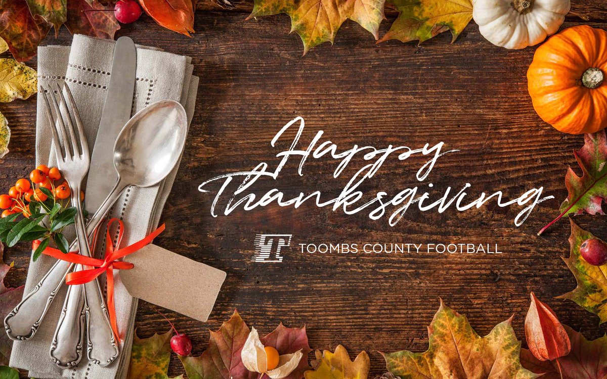 ToombsFootball1's tweet photo. Happy Thanksgiving from the Toombs County Football family.
#grateful #thanful #Thanksgiving2020 #BeADog #ToombsCountyFootball https://t.co/DuZ3S4eM3t