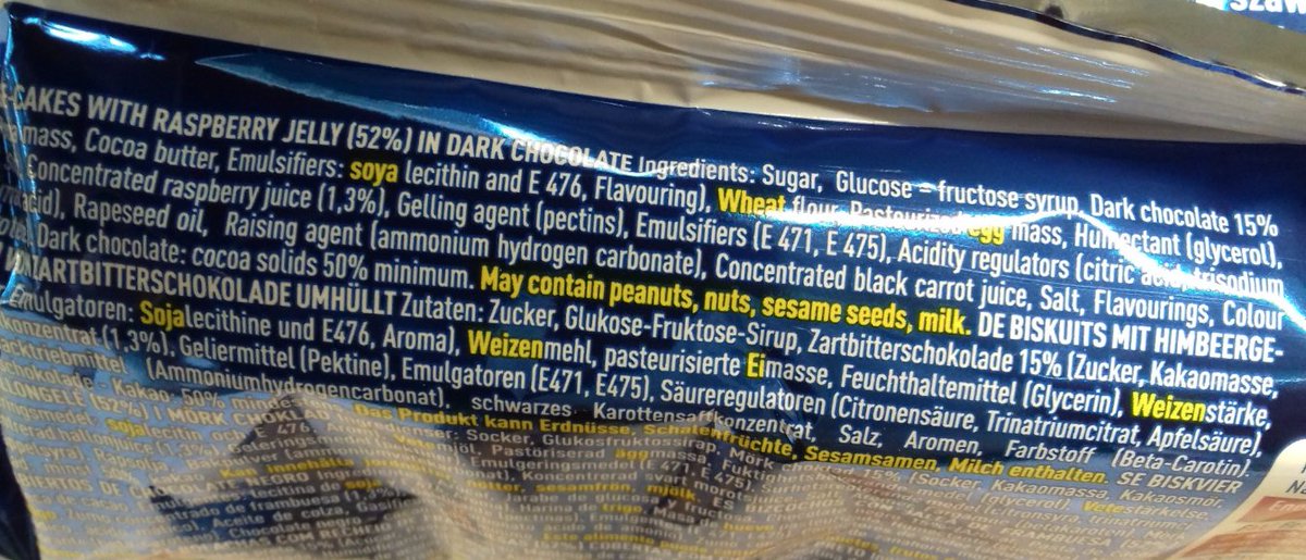 Alternative example 1: allergens in yellow.  #14allergens 3/8