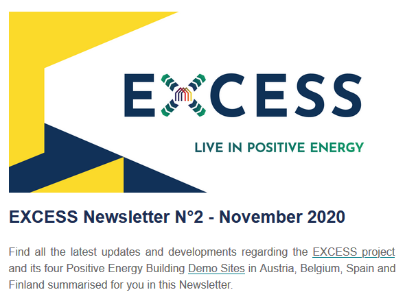 EXCESS_EU's tweet photo. Excited to share all the latest news on #EXCESS &amp; positive #energy #buildings in #Europe with you in our 2nd #newsletter!👉https://t.co/ymqmsSpa65

Sign up on our website to stay up to date with our #demonstration sites in 🇪🇸🇦🇹🇫🇮🇧🇪! https://t.co/N42tAsBkRu