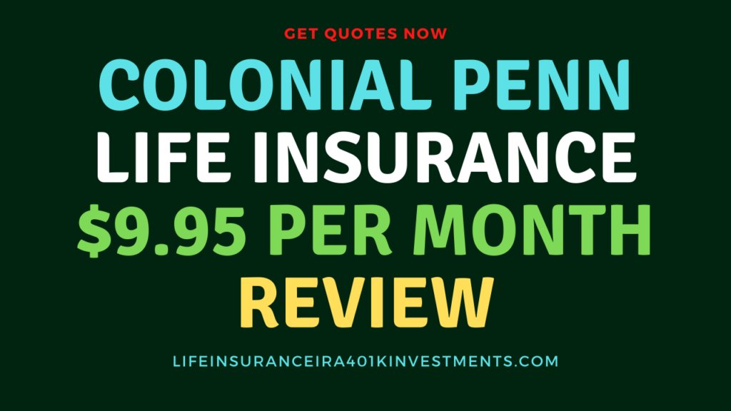 homeinsurancent's tweet image. Colonial Penn Life Insurance $9.95 Per Month Review
lifeinsuranceira401kinvestments.com/colonial-penn-…

Colonial Penn life insurance coverage starting at $ 9.95 per month for your guaranteed acceptance life insurance quotes.
#lifeinsurance #colonialpennlifeinsurance #colonialpennlifeinsurancereview