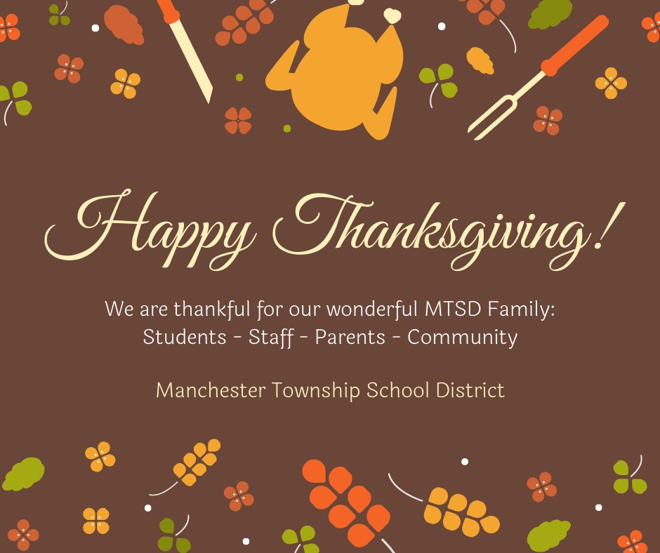 Happy Thanksgiving to our amazing MTSD Family!