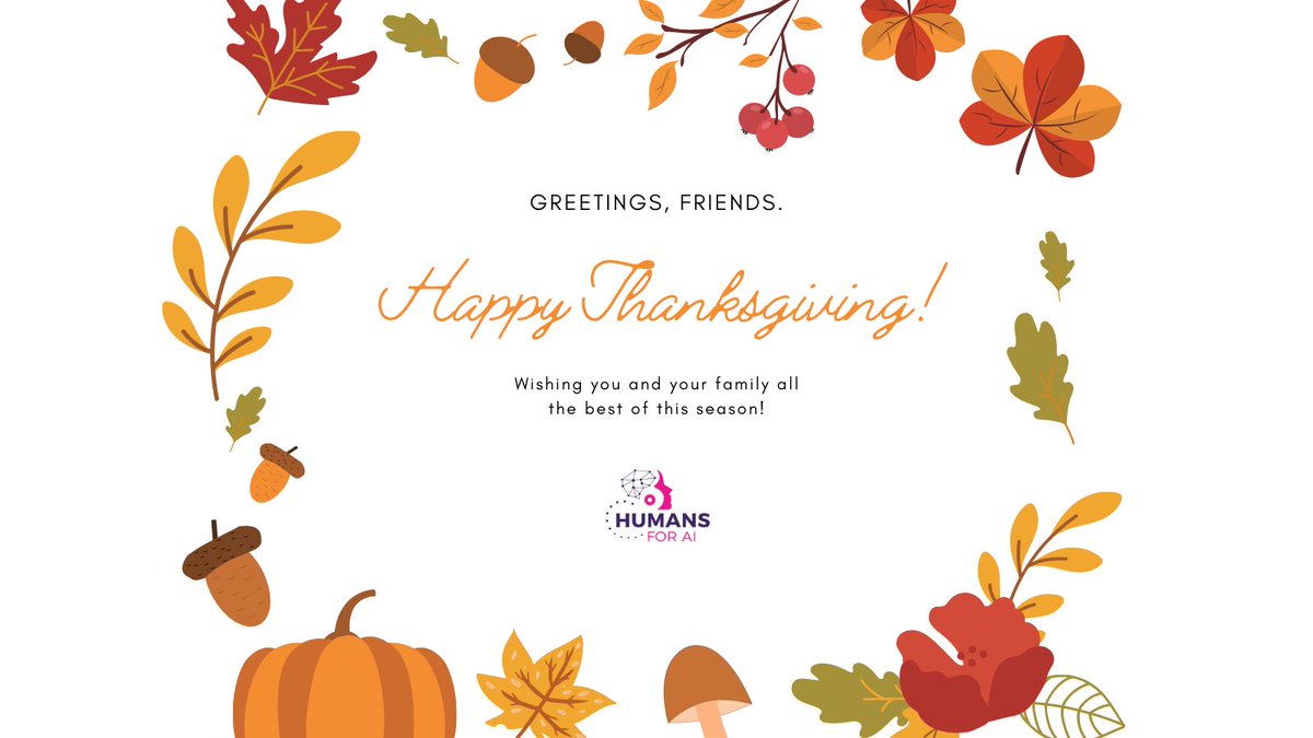 humans_ai's tweet photo. "Showing gratitude is one of the simplest yet most powerful things humans can do for each other."  ~ Randy Pausch
Wishing you and your family all the best of this season #HumansForAI #DiversityMatters #AI #Gratitude https://t.co/vE1eRFKzbi