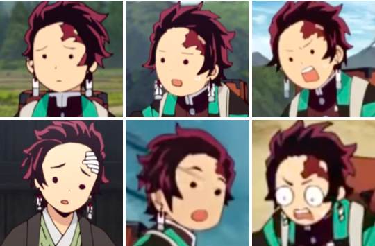 tanjiro's tiny faces in the anime: a thread (1/3)