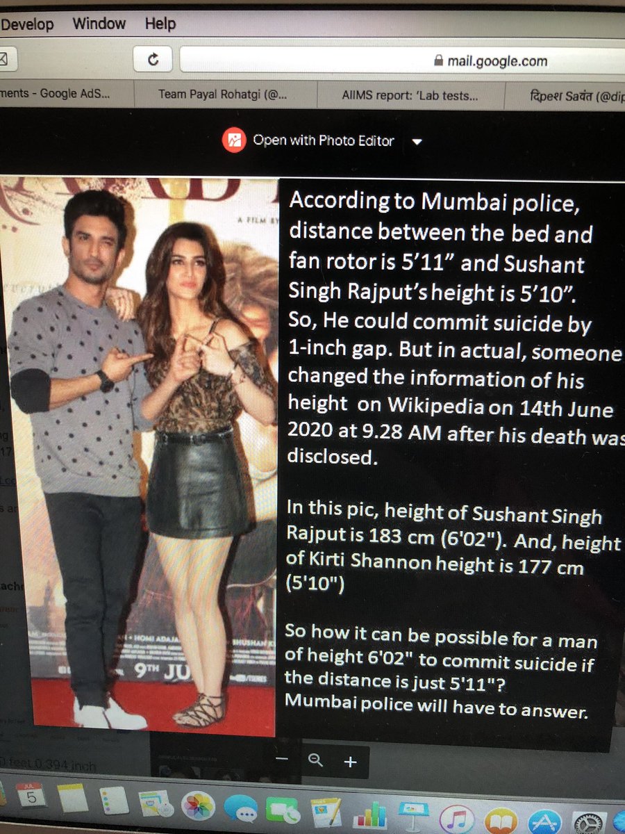 Siddharth Pithani lied on National TV that SSR's height was 5'8". Means he is shorter than Kriti Sanon whose height is 5'10". And he was enjoying Maggi noodles at his home. Is there anything more shameful than this? <a href="/Copsview/">Praveen Sood</a>  
WhoKilled Photon SSR