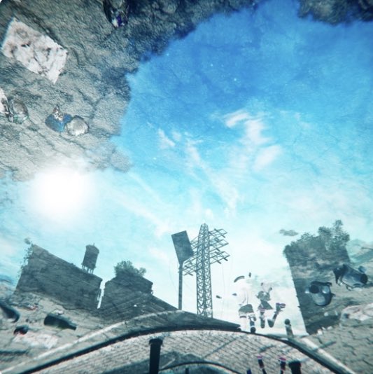 後ろは水たまりロンドのジャケ写 ジャケ写でいいのか いやま カフェモカ のイラスト