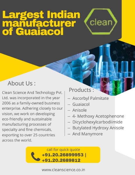 Clean Science and Technology is leading Manufacturer and Exporter of Dicyclohexylcarbodiimide in India and Global. 

Visit cleanscience.co.in for more details

#Chemical #Manufacturer #Largestproducer #Exporter #India