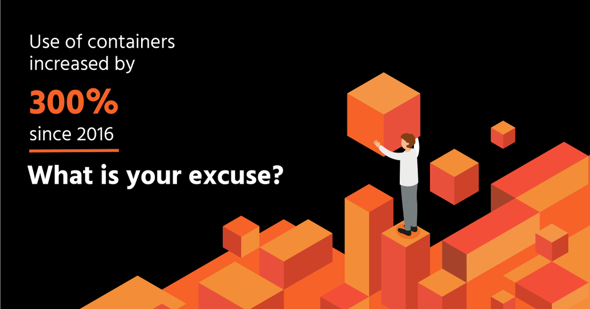 weareflowfactor's tweet photo. According to the report of the @CloudNativeFdn , the use of containers increased by 300% since 2016. Do you want to embrace the DevOps culture but don't know where to start? Let us know, we're here to help! 👉 https://t.co/Cgk4xCt67B https://t.co/cRfKj1IfBJ
