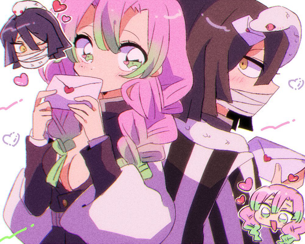 甘露寺蜜璃 「最近描いたおばみつのまとめ?? 」|るるが🌷のイラスト